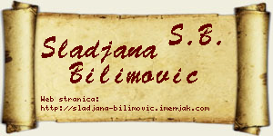Slađana Bilimović vizit kartica
